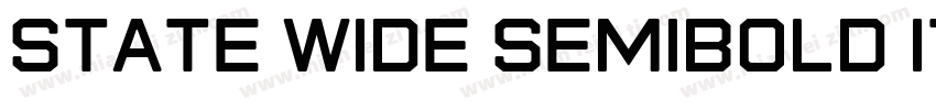 state wide semibold Italic字体转换